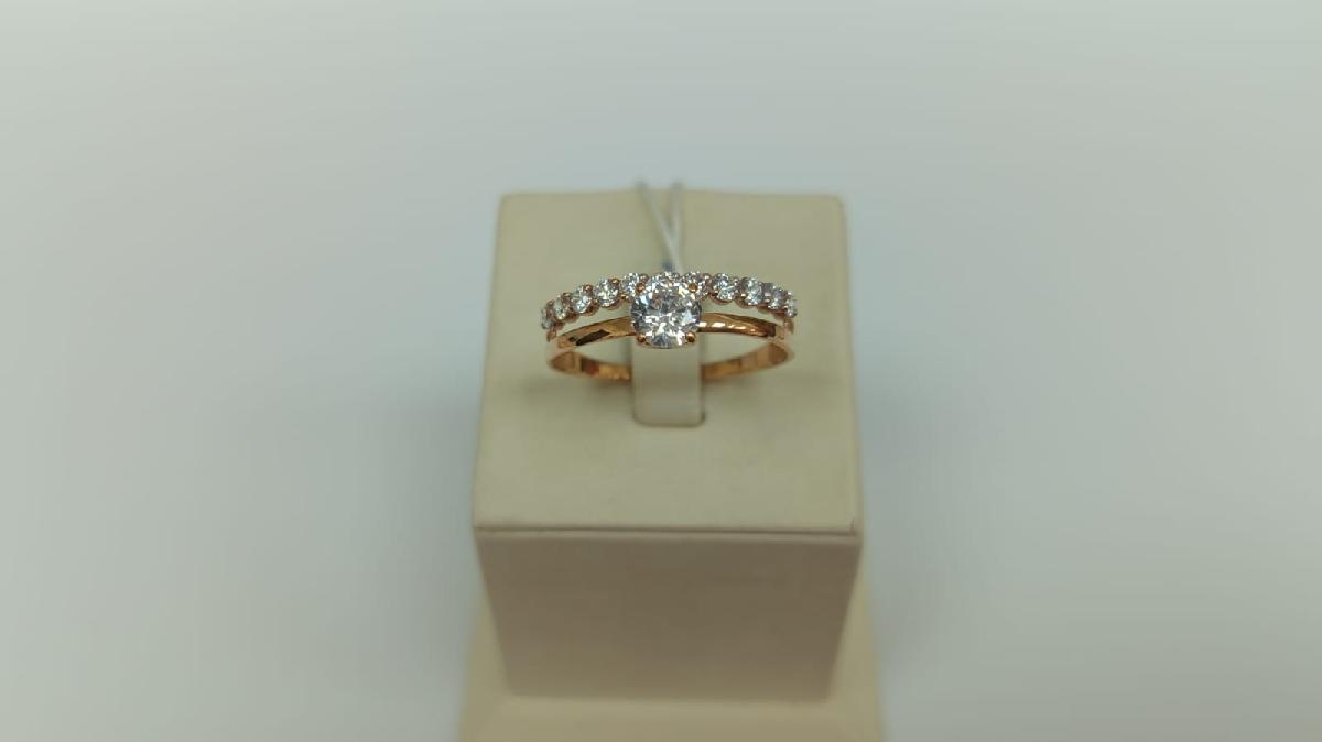 КОЛКМИ585 КОЛЬЦО С КАМНЯМИ (Au 585)