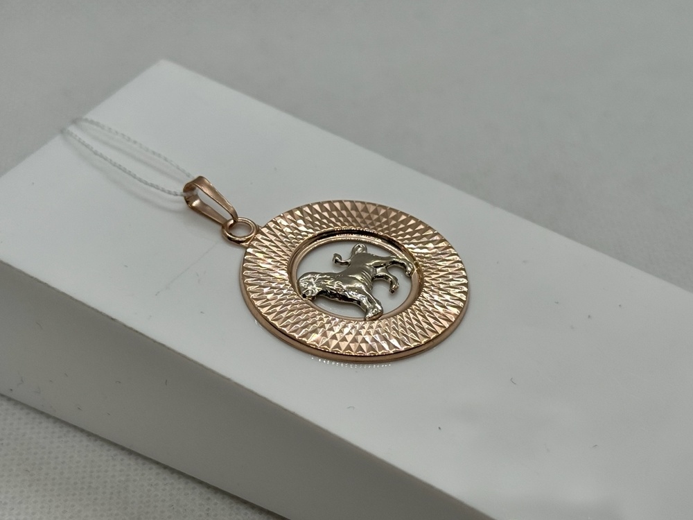 ПОДВЕСКА ЗНАК ЗОДИАКА ЛЕВ (Au 585)