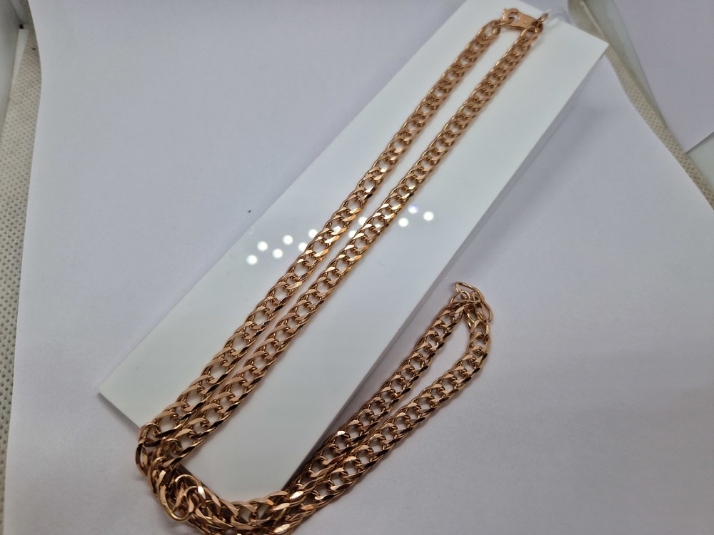 ЦЛР2585 ЦЕПЬ ПОЛНОВЕСНАЯ Ромб двойной (Au 585)