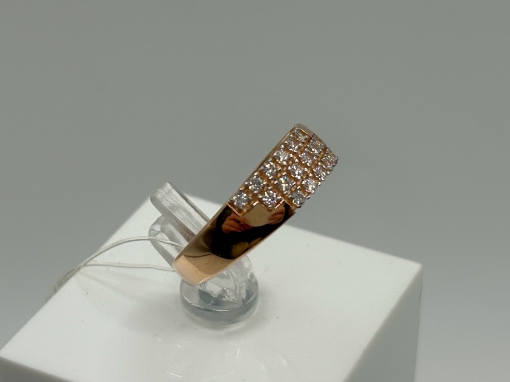 КОЛЬЦО С КАМНЯМИ (Au 585)