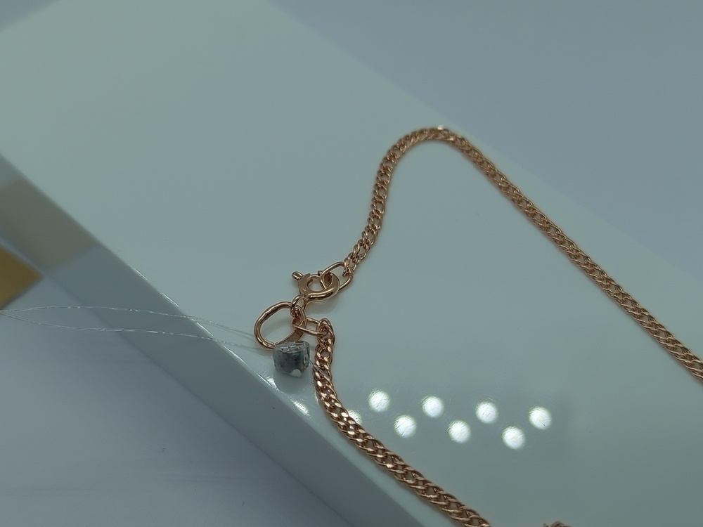 ЦЕПЬ ПУСТОТЕЛАЯ Ромб двойной (Au 585)