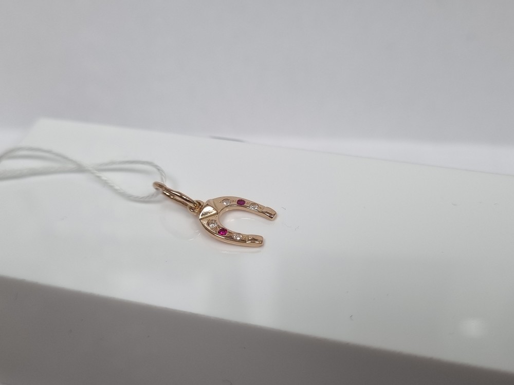 ПОДКМИ585 ПОДВЕСКА С КАМНЯМИ (Au 585)