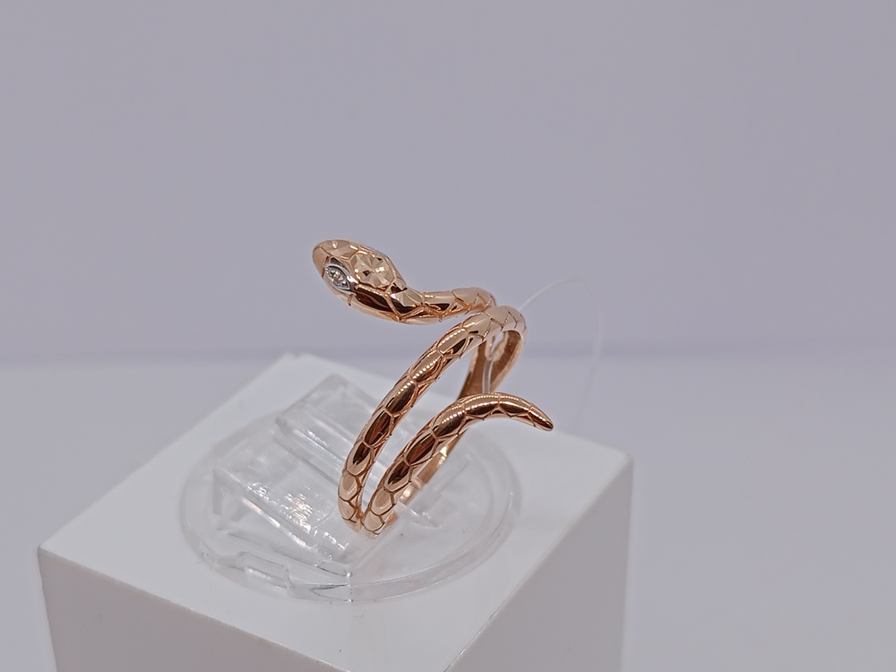 КОЛЬЦО С КАМНЯМИ (Au 585)