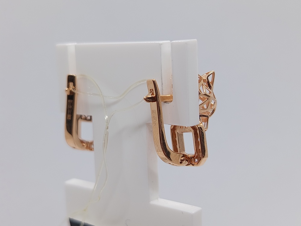 СЕРЬГИ С КАМНЯМИ (Au 585)