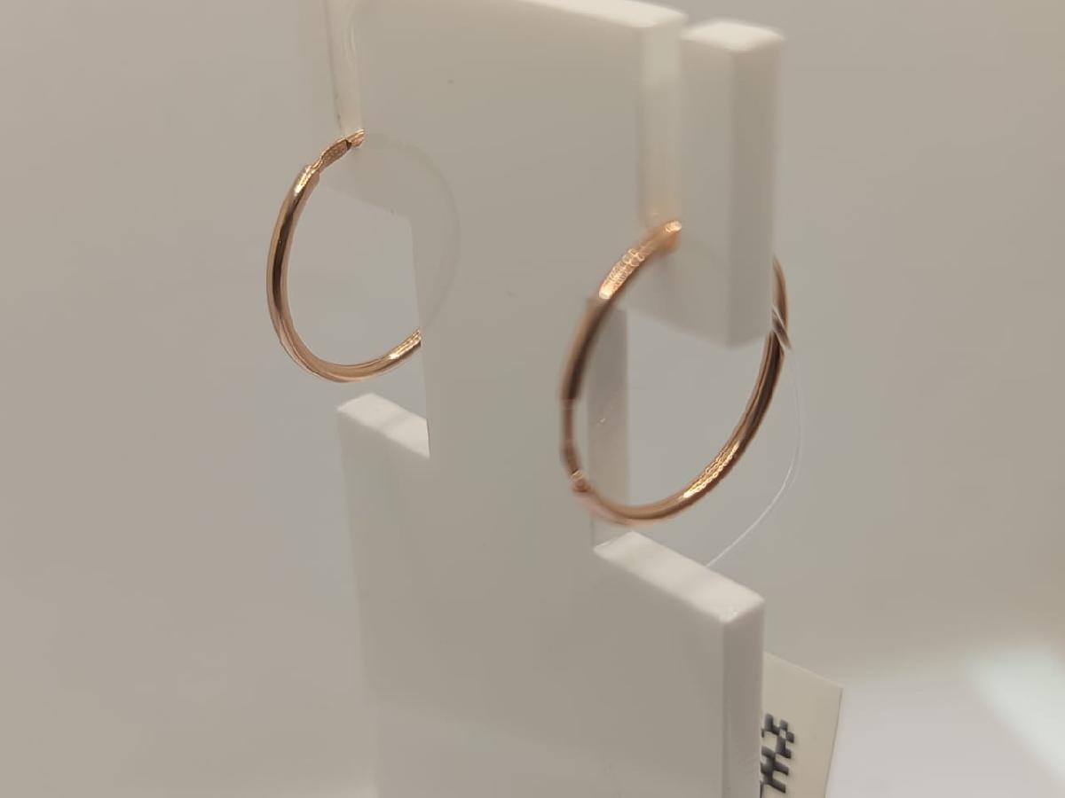 140058 СЕРЬГИ КОНГО (Au 585)