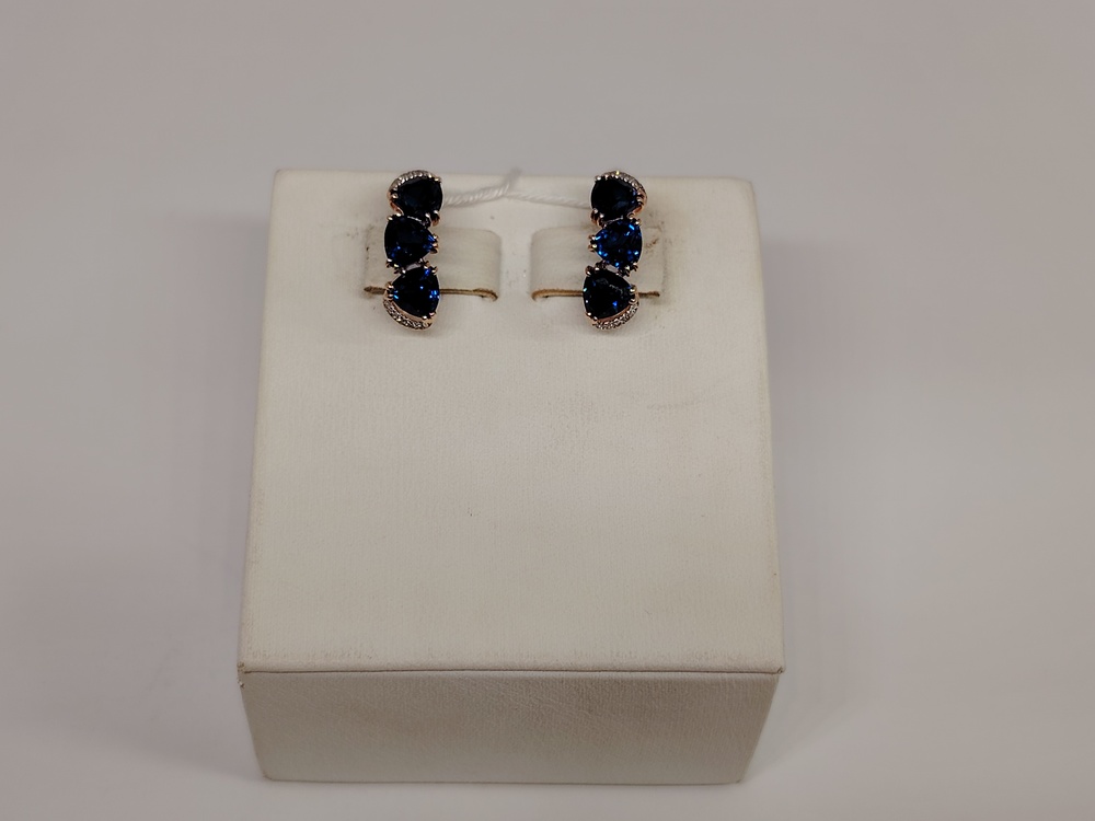 СЕРЬГИ С КАМНЯМИ (Au 585)