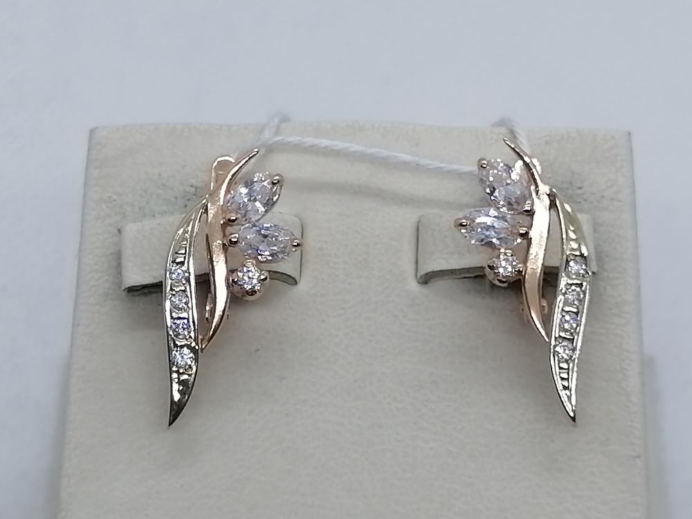 СЕРЬГИ С КАМНЯМИ (Au 585)