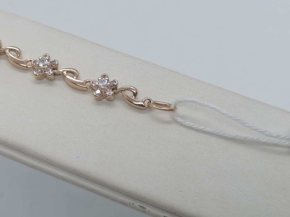 Б585 БРАСЛЕТ С КАМНЯМИ (Au 585)