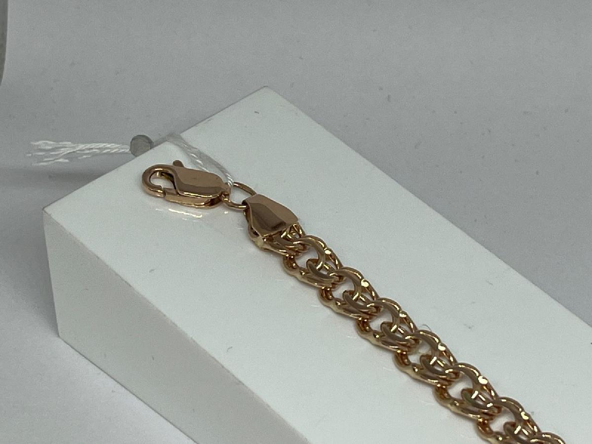 БЛБ585 БРАСЛЕТ ПОЛНОВЕСНЫЙ Бисмарк (Au 585)