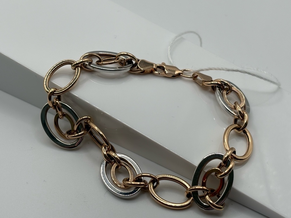 БРАСЛЕТ ПУСТОТЕЛЫЙ Фантазия Au 585