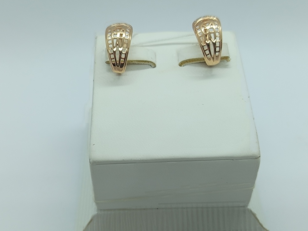 СКМИ585 СЕРЬГИ С КАМНЯМИ (Au 585)