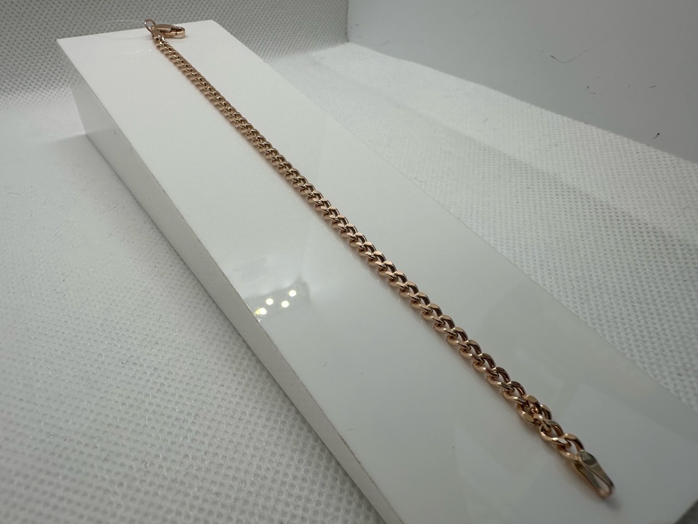 7100002П-18 БРАСЛЕТ ПУСТОТЕЛЫЙ Панцирное (Au 585)