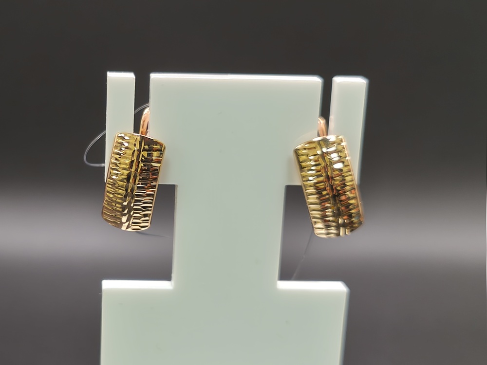 СЕРЬГИ БЕЗ КАМНЯ (Au 585)