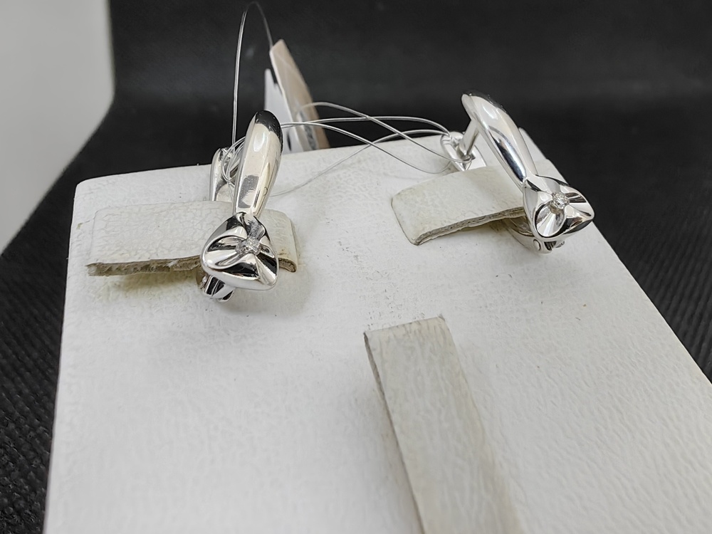 СЕРЬГИ БРИЛЛИАНТ (Ag 925)