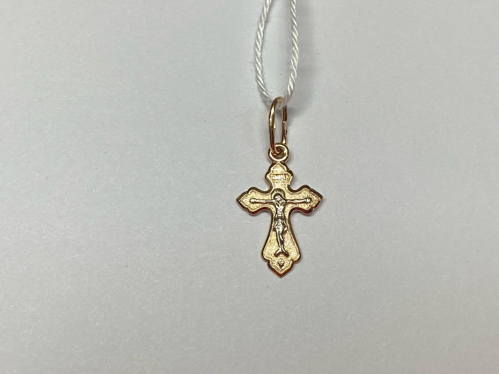 ПОДКБК585 ПОДВЕСКА КРЕСТ БЕЗ КАМНЯ (Au 585)