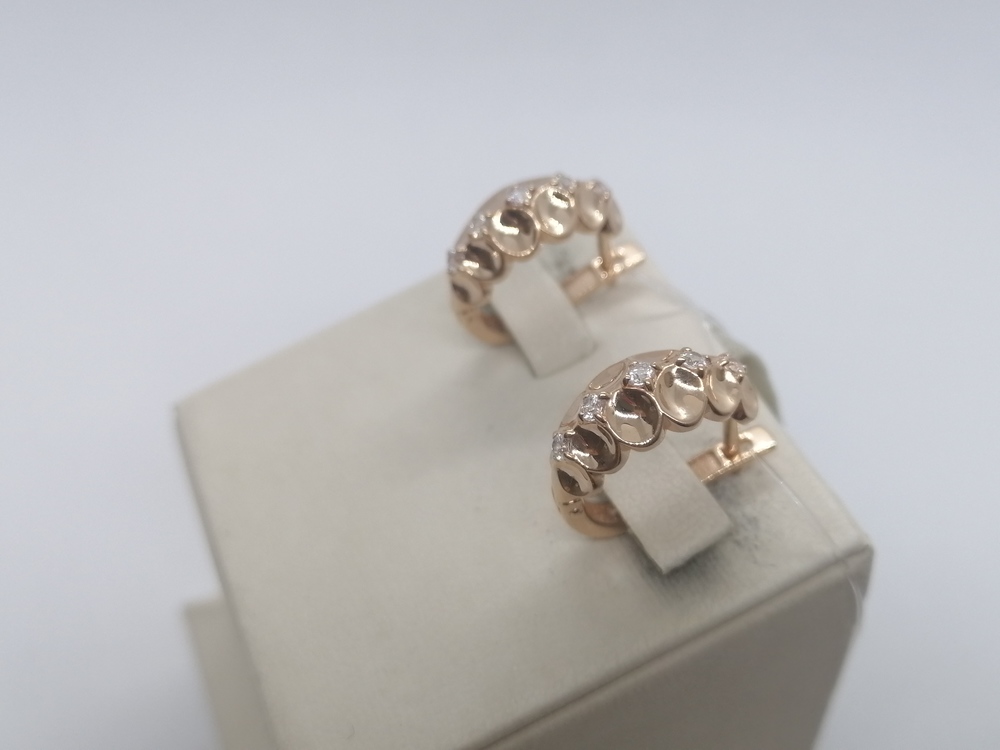 СЕРЬГИ С КАМНЯМИ (Au 585)