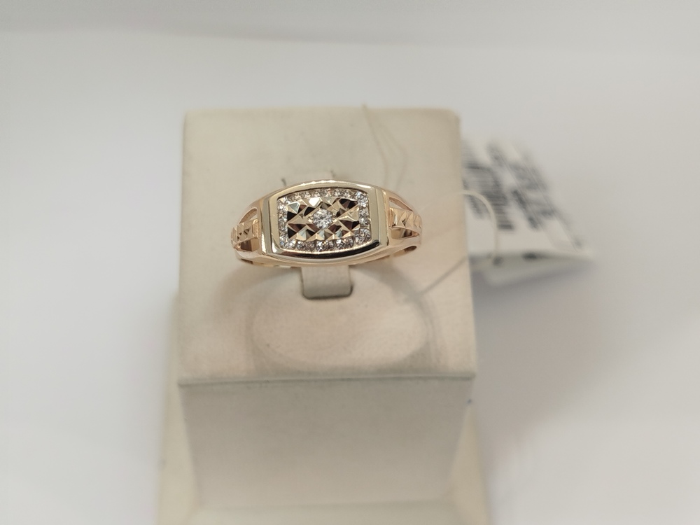 КОЛЬЦО С КАМНЯМИ (Au 585)