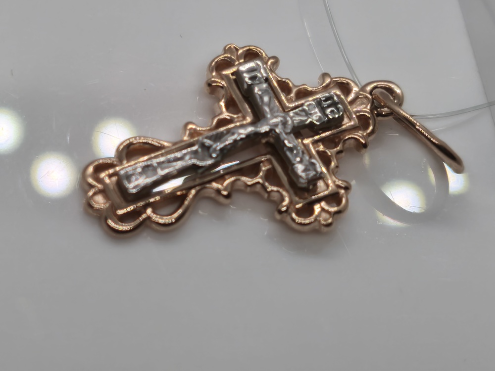 ПОДВЕСКА КРЕСТ (Au 585)