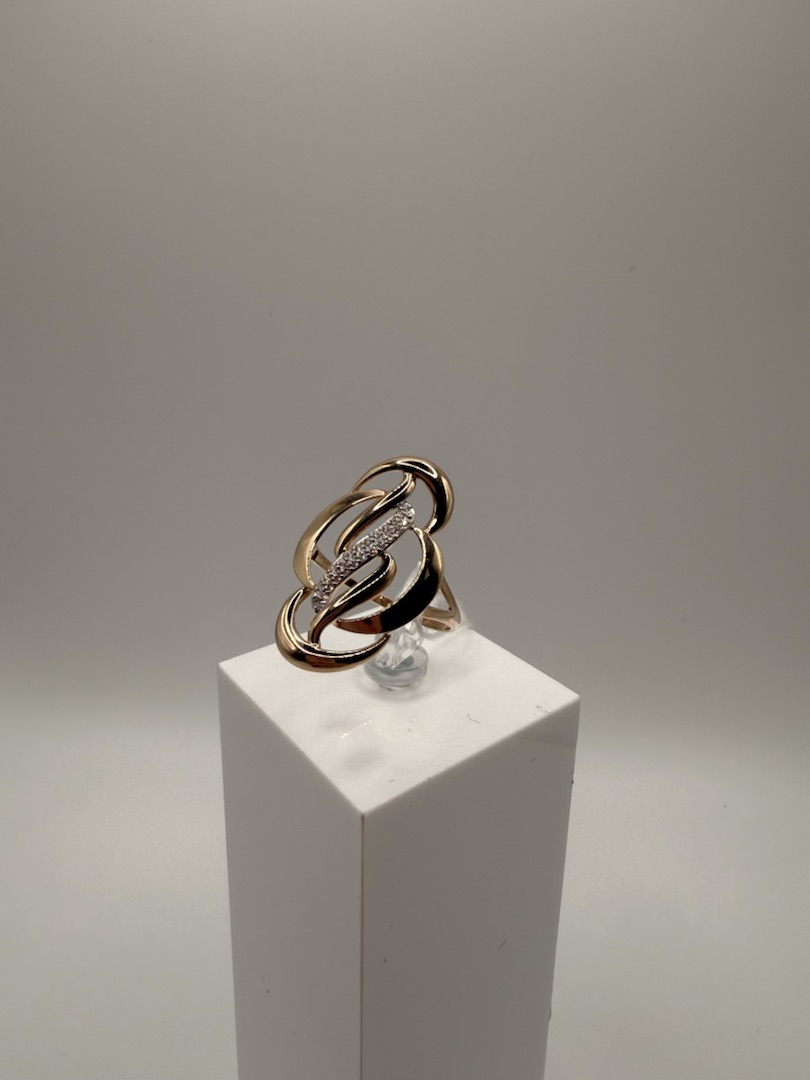 КОЛКМИ585 КОЛЬЦО С КАМНЯМИ (Au 585)