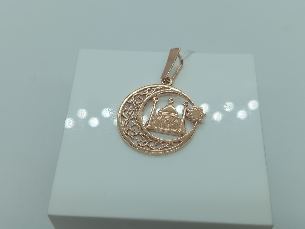 ПОДВЕСКА МЕЧЕТЬ БЕЗ КАМНЯ (Au 585)