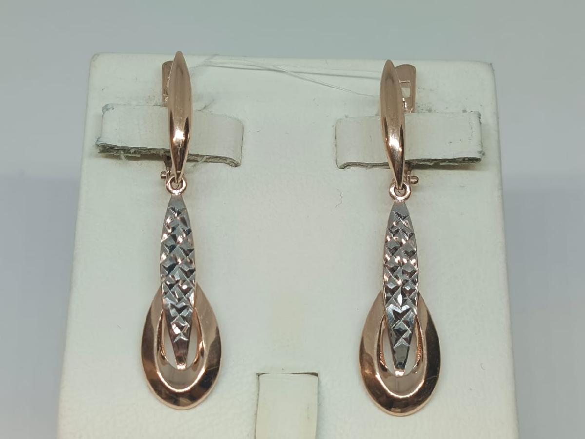 СЕРЬГИ БЕЗ КАМНЯ (Au 585)