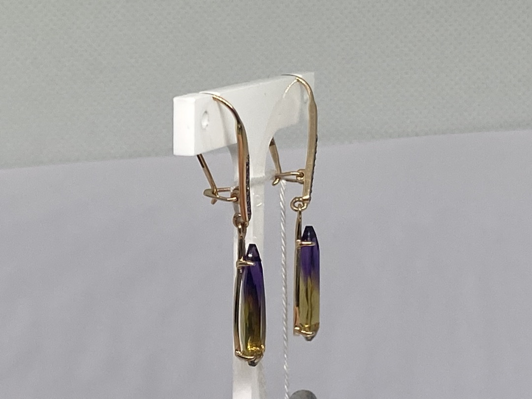 СЕРЬГИ С КАМНЯМИ (Au 585)