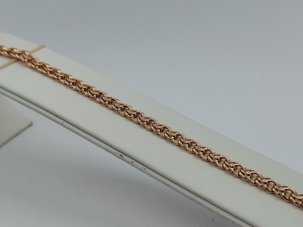 БЛБ585 БРАСЛЕТ ПОЛНОВЕСНЫЙ Бисмарк (Au 585)