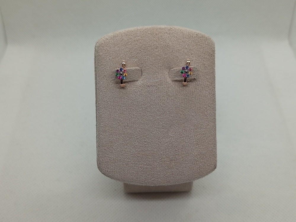 01-217573 СЕРЬГИ С КАМНЯМИ (Au 585)