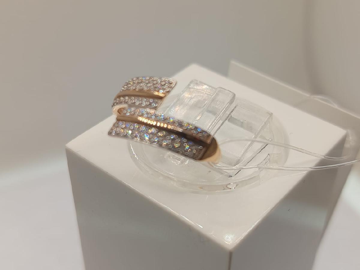 КОЛЬЦО С КАМНЯМИ (Au 585)