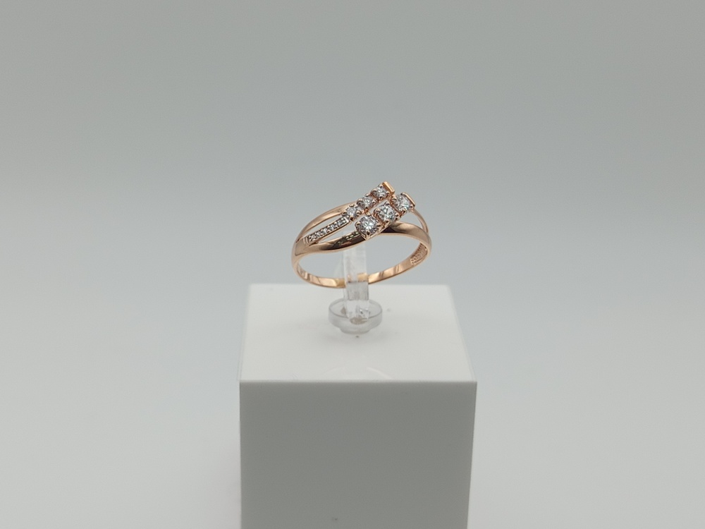 КОЛКМИ585 КОЛЬЦО С КАМНЯМИ (Au 585)