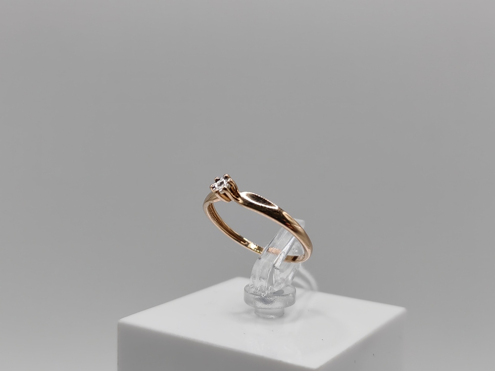 КОЛКМ585 КОЛЬЦО С КАМНЕМ (Au 585)