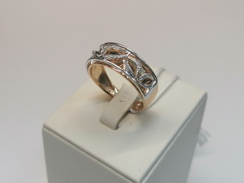 КОЛКМИ585 КОЛЬЦО С КАМНЯМИ (Au 585)