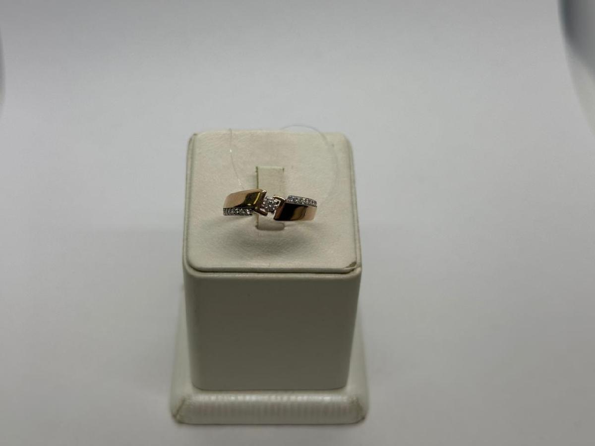 КОЛЬЦО С КАМНЯМИ (Au 585)