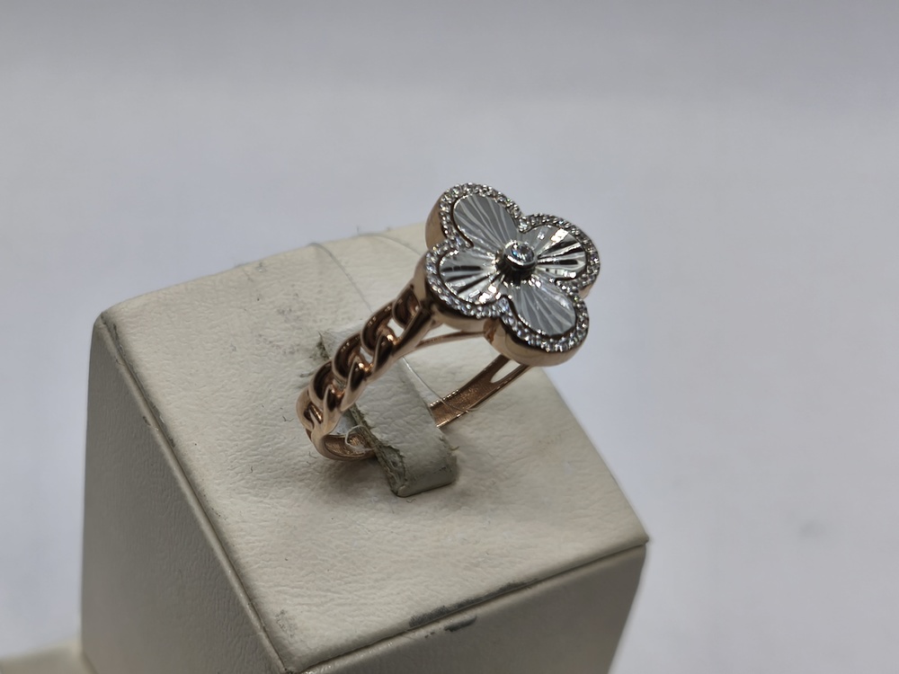 КОЛЬЦО С КАМНЯМИ (Au 585)