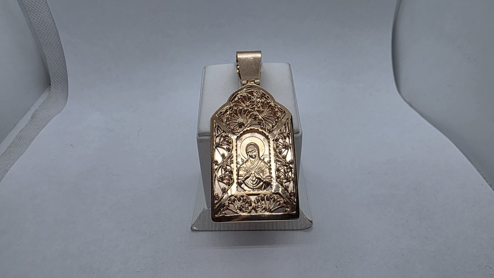 ПОДИБК585 ПОДВЕСКА ИКОНА БЕЗ КАМНЯ (Au 585)