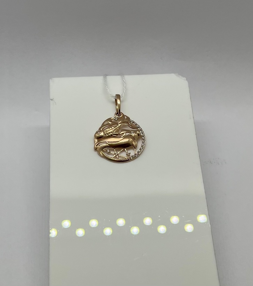 ПОДКМИ585 ПОДВЕСКА С КАМНЯМИ (Au 585)