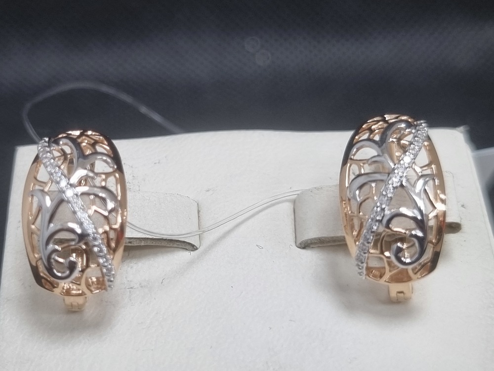 СЕРЬГИ С КАМНЯМИ (Au 585)