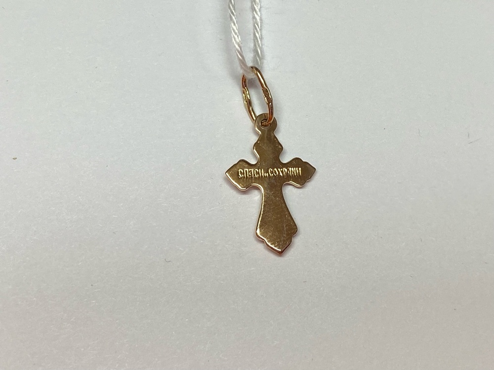 ПОДКБК585 ПОДВЕСКА КРЕСТ БЕЗ КАМНЯ (Au 585)