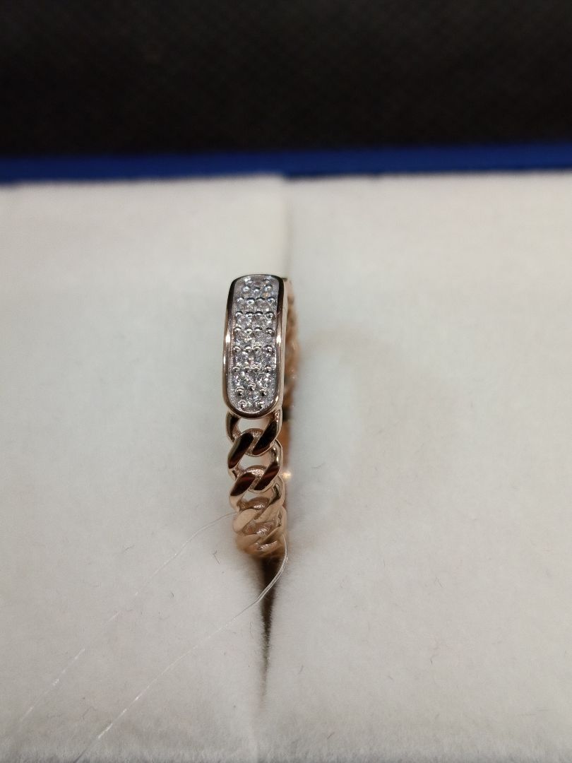 КОЛЬЦО С КАМНЯМИ (Au 585)