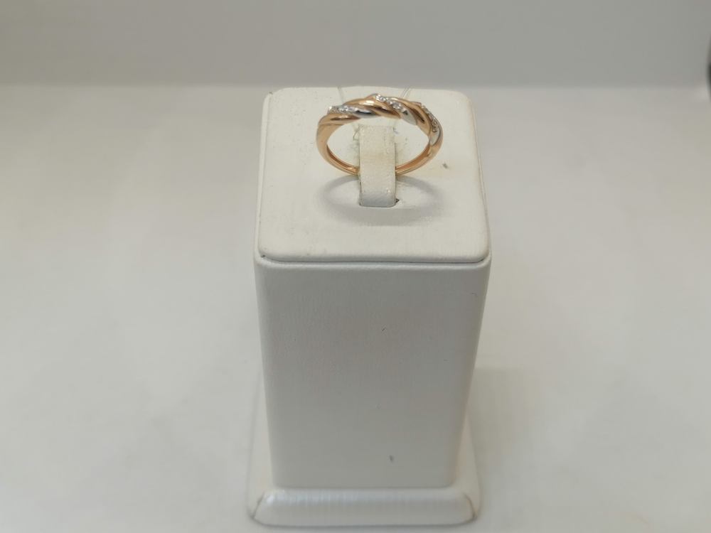 КОЛЬЦО С КАМНЯМИ (Au 585)