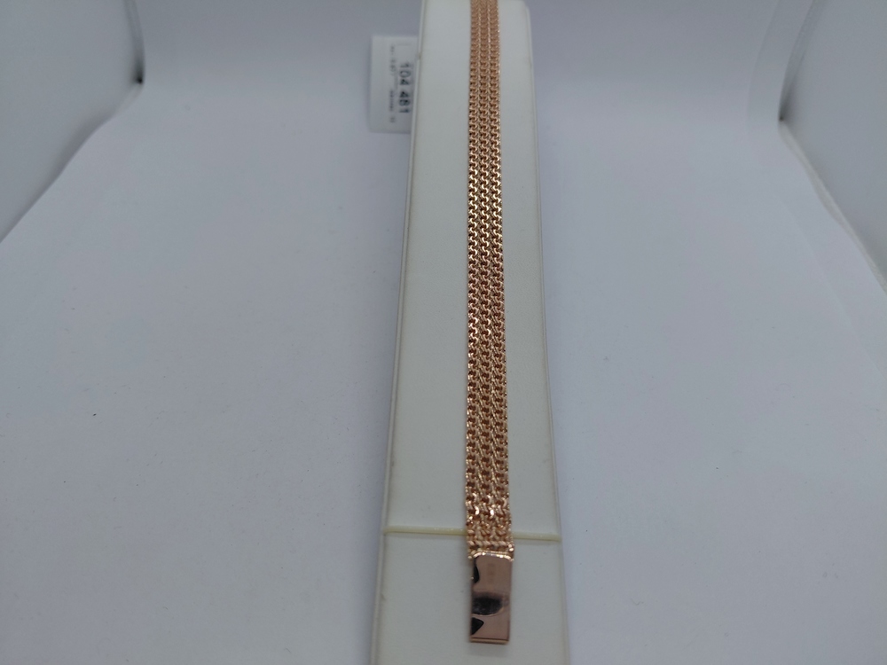 БРАСЛЕТ ПОЛНОВЕСНЫЙ Бисмарк тройной (Au 585)