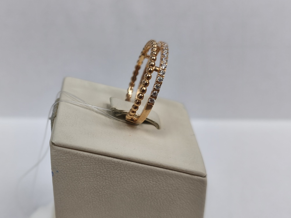 КОЛЬЦО С КАМНЯМИ (Au 585)