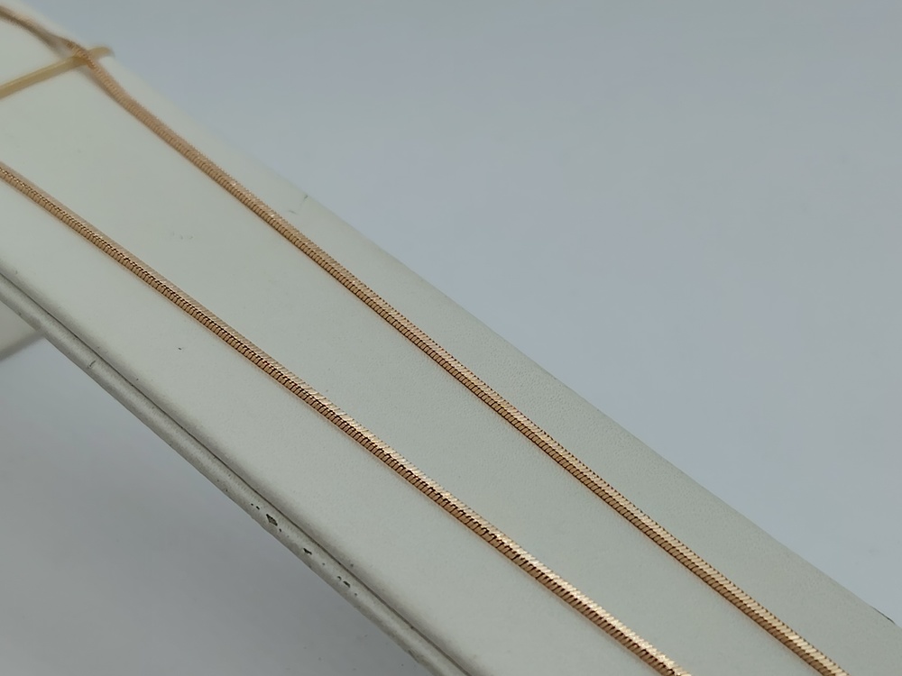 ЦЕПЬ ПОЛНОВЕСНАЯ Жгут(снейк) (Au 585)