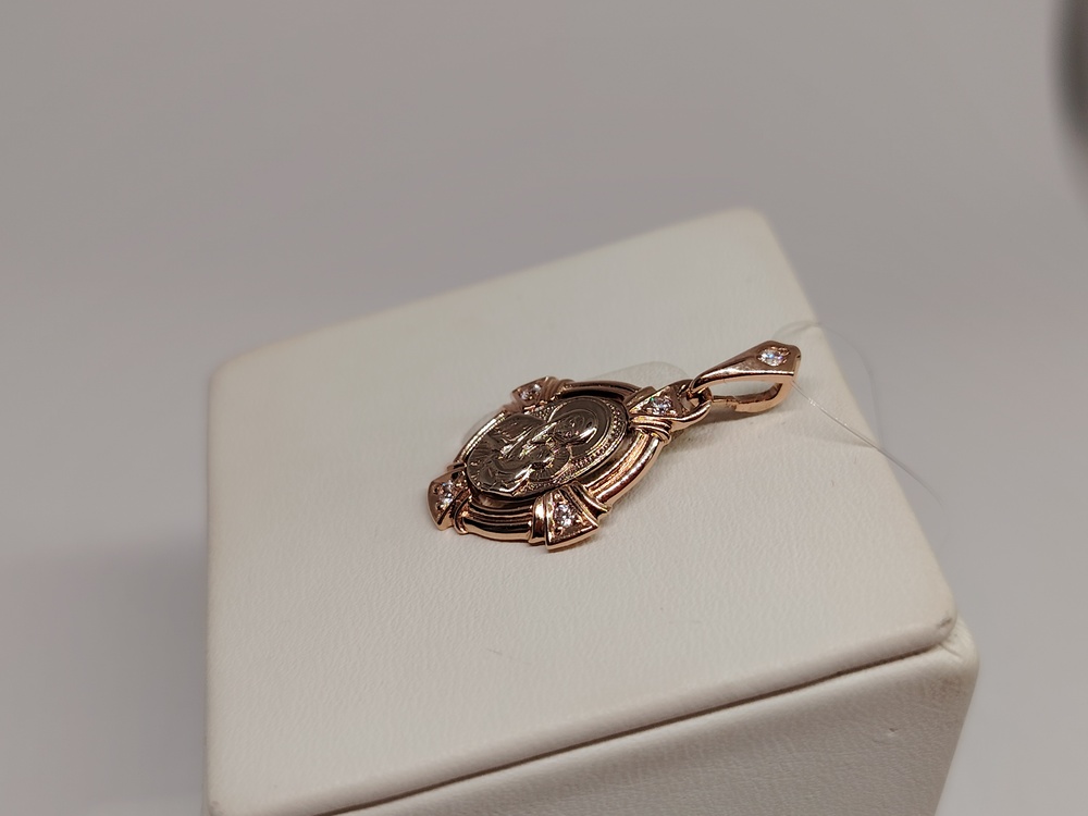 ПОДВЕСКА ИКОНА с камнями (Au 585)