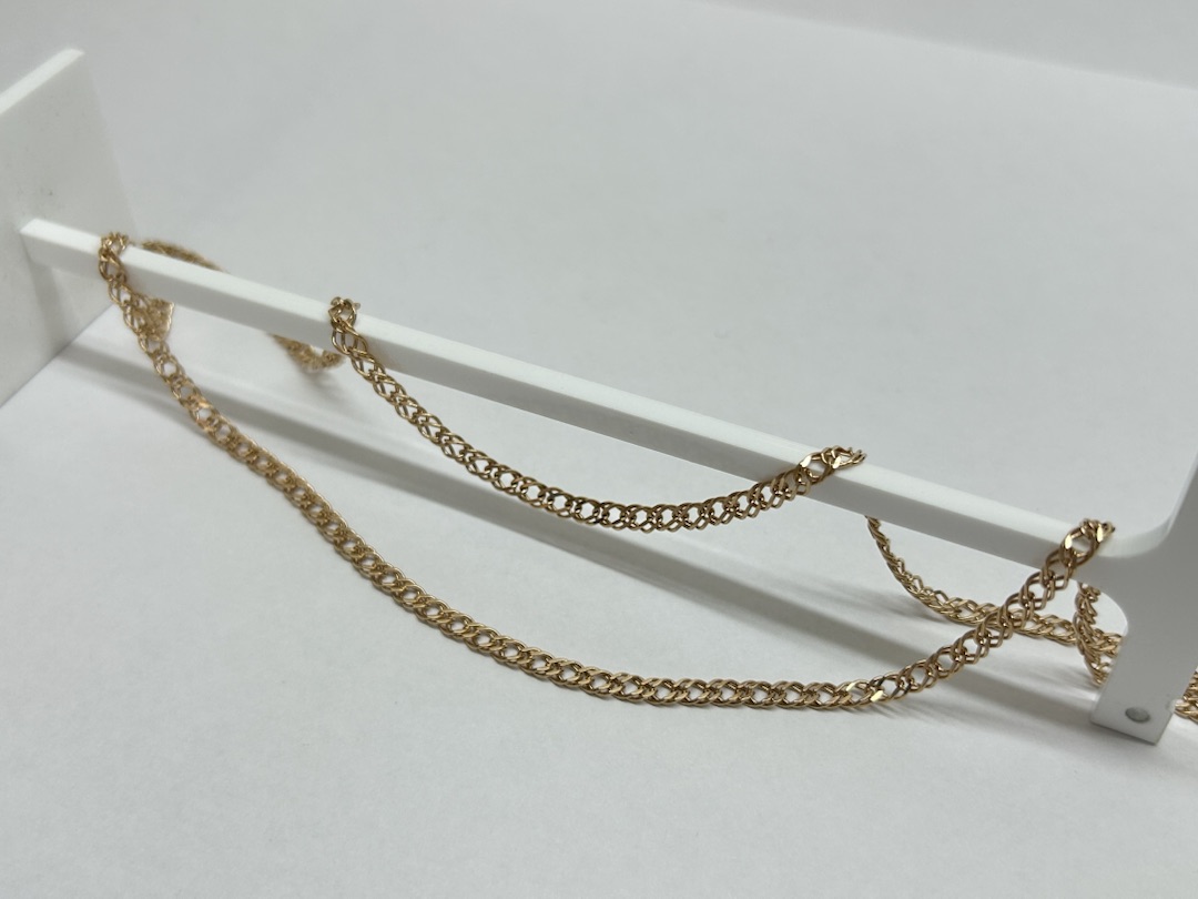 ЦЛР2585 ЦЕПЬ ПОЛНОВЕСНАЯ Ромб двойной (Au 585)