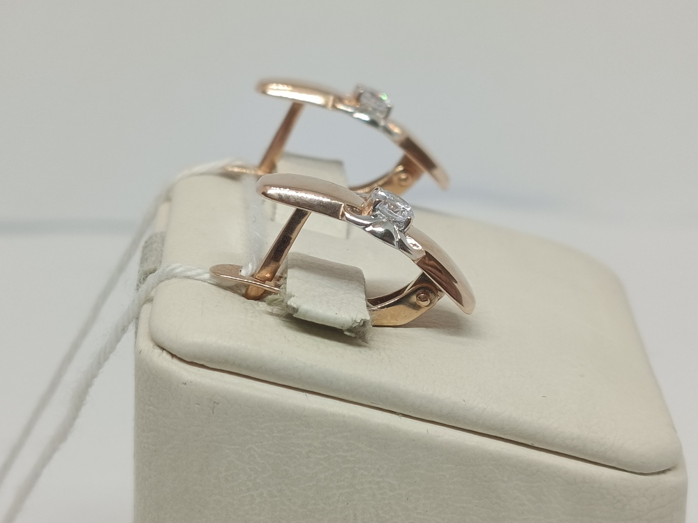 СЕРЬГИ С КАМНЕМ (Au 585)