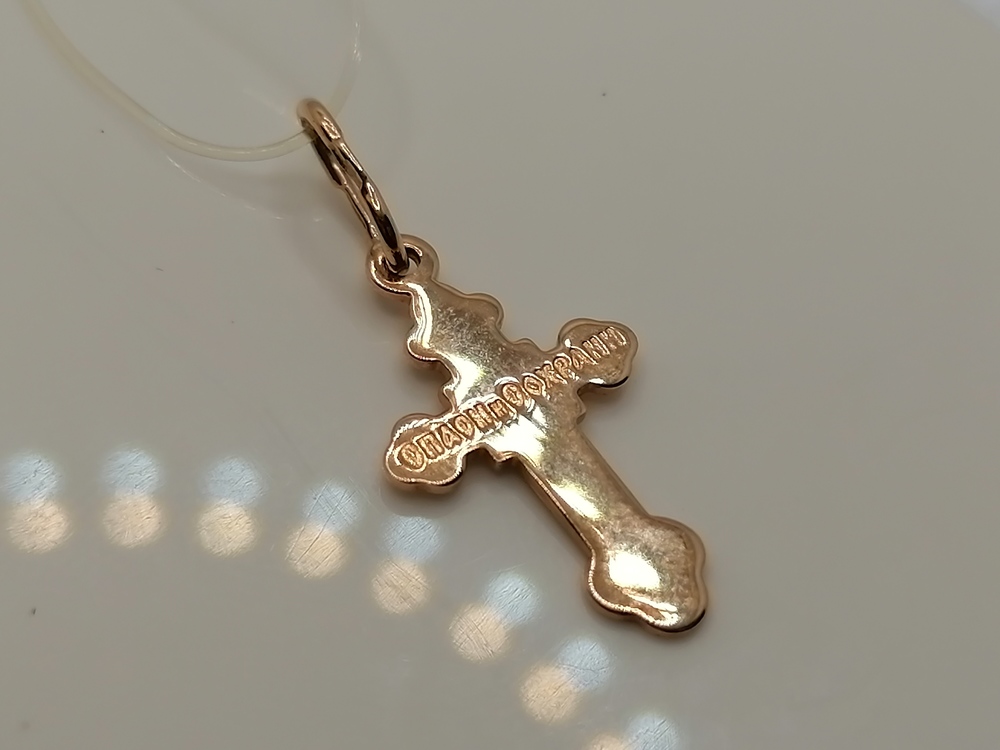 51-131-01379-1 ПОДВЕСКА КРЕСТ (Au 585)