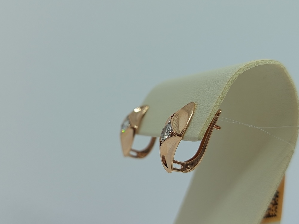 СЕРЬГИ С КАМНЕМ (Au 585)