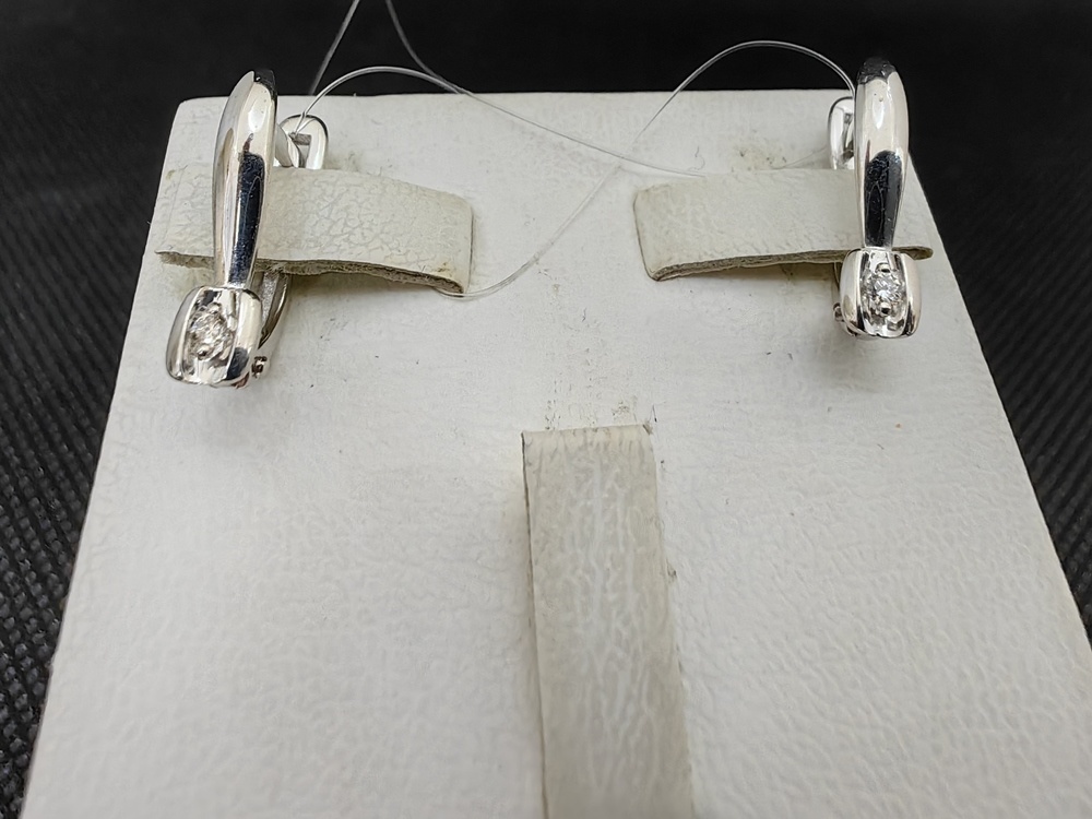 СЕРЬГИ БРИЛЛИАНТ (Ag 925)