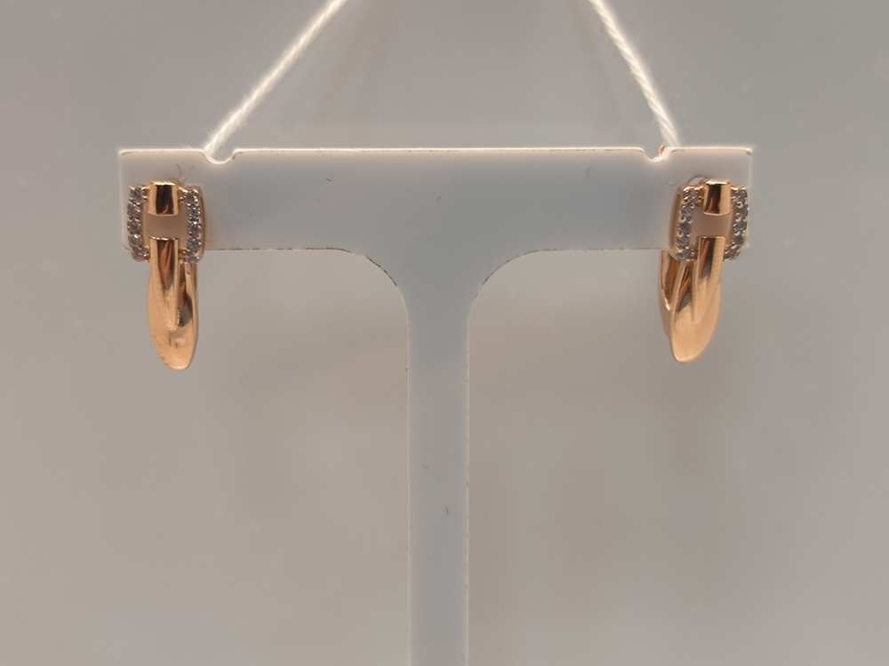 СКМИ585 СЕРЬГИ С КАМНЯМИ (Au 585)